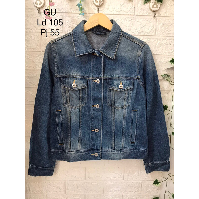 JAKET JEANS SECOND BRANDED ORIGINAL GU