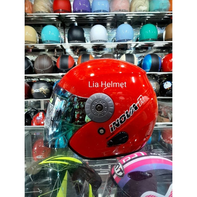 helm dewasa bmc inova r solid merah / helm half face bmc inova r merah cabe / bmc inova r original