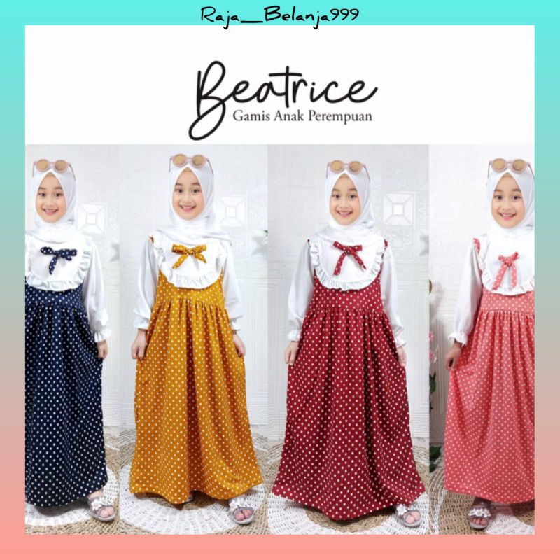 PROMO GAMIS ANAK BEATRICE POLKADOT CF KIDS