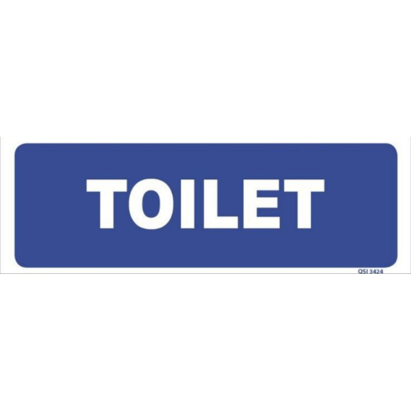 Tulisan Toilet - Papan toilet - Tanda toilet -Pajangan dinding - pigura - Walldecor