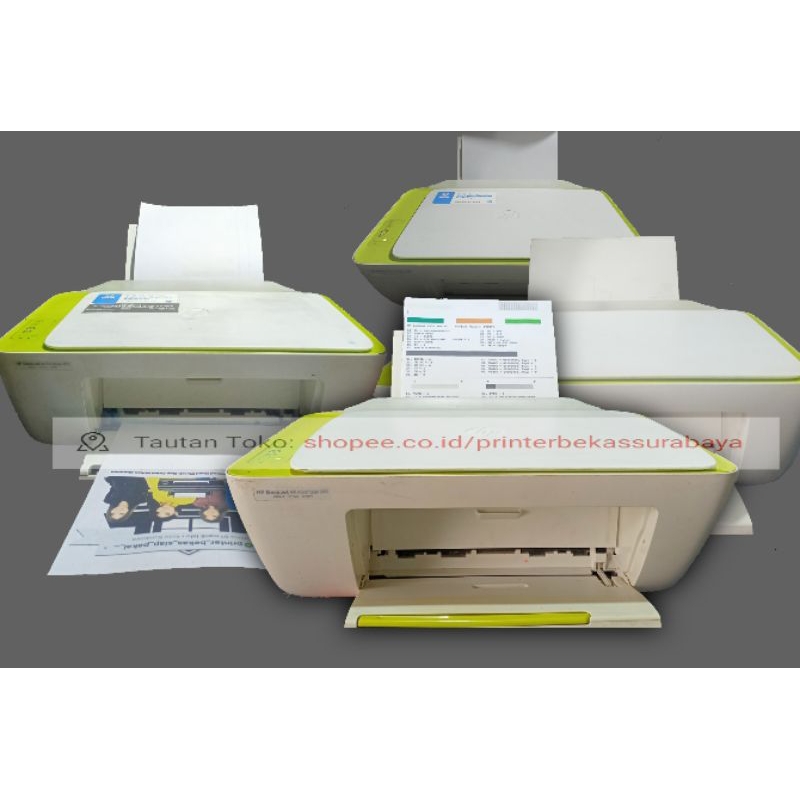 printer bekas hp ink advantage 2135 print scan foto copy warna lengkap cartridge dan kabel power dan