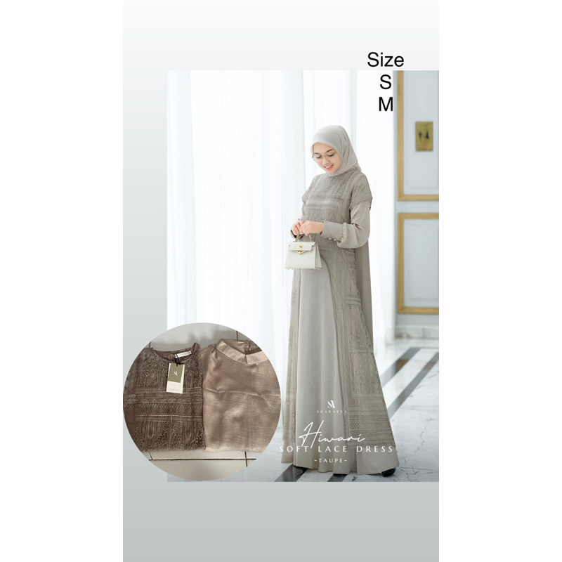bismillah ready hiwari soft lace dress by shararea
