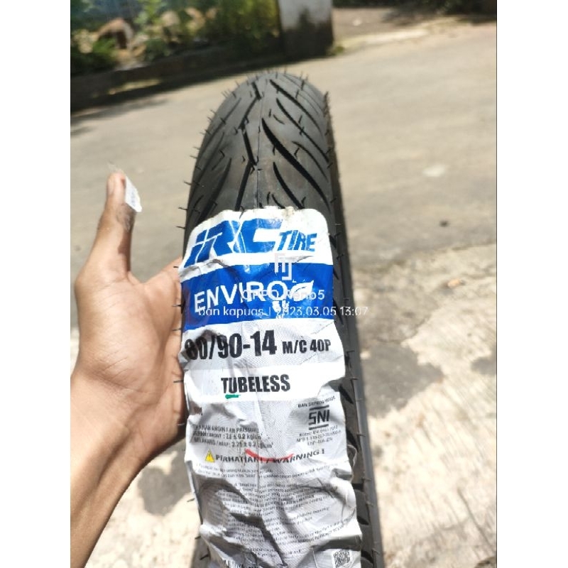 80/90 14 IRC tubles gratis pentil ban metik beat vario depan