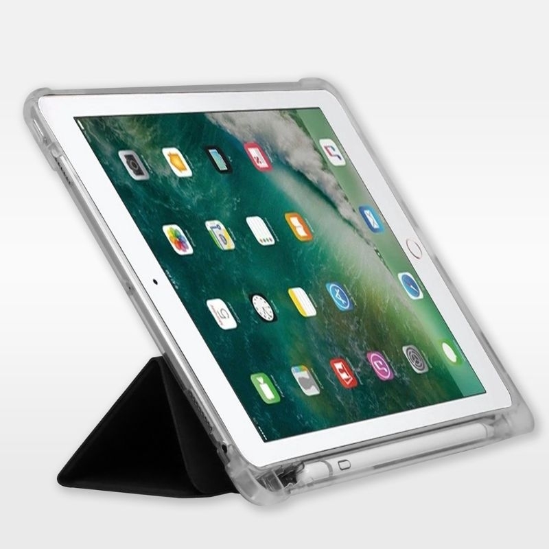 Flip Case iPad Pro 9.7 2016 / iPad 9.7 6 5 2018 2017 / Air 2 1 Gen Generasi Generation Inch Slot Apple Pencil Cover