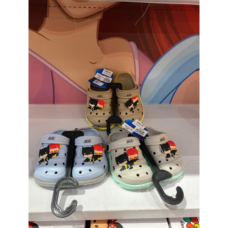 sandal slip on karaktek justice league anak anak laki laki size 25-30 by zandilac