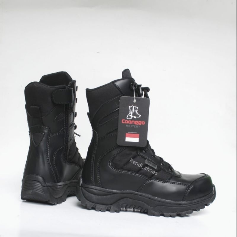 Sepatu pdl boots safety TNI POLRI SATPOLPP SECURITY terbaru original caanggo