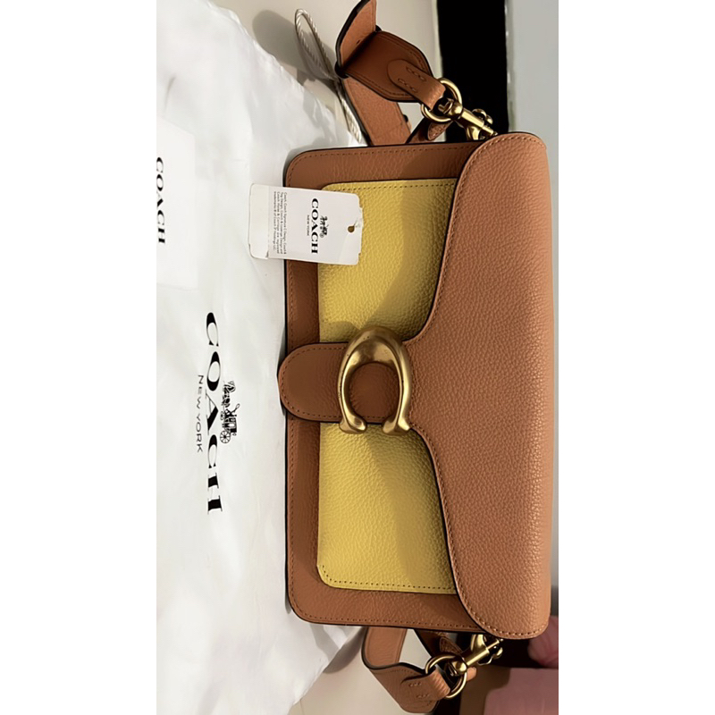 Coach tabby 26 colorblock yellow