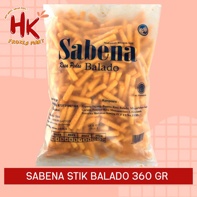 

Sabena Stik Balado 360gr | jajanan snack lebaran stick HK FROZEN MART