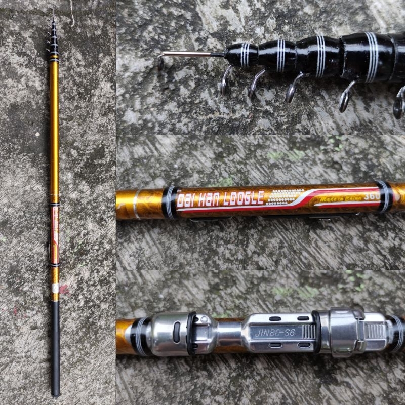 Joran Tegek Daihan Loogle 360 450 Kolong Siap Pakai