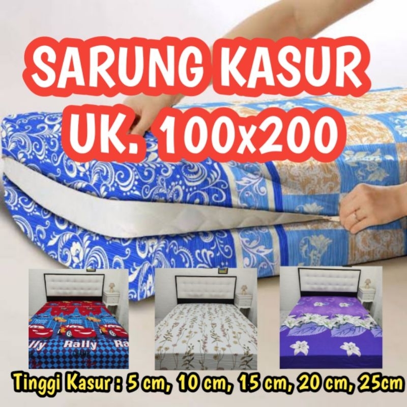 sprei sarung kasur/sprei resleting ukuran 100x200 viral