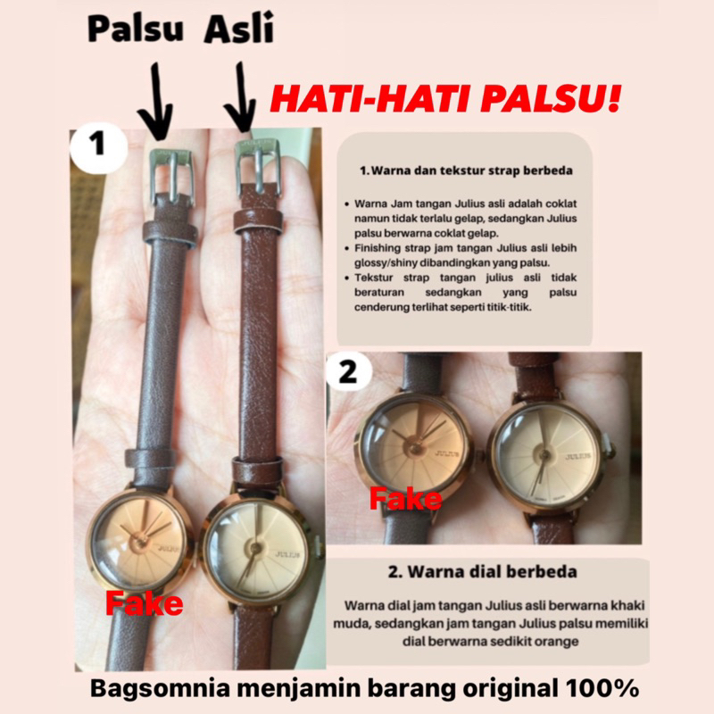 JULIUS Original JA-979 Bagsomnia Jam Tangan Kecil Korea Vintage