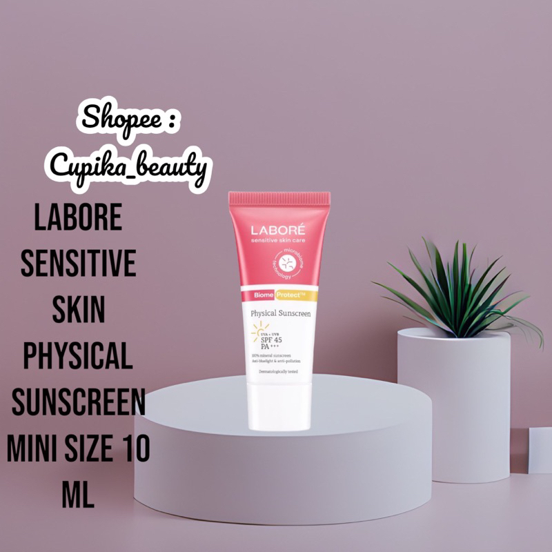 [kb] [ 10 ml mini size ] labore physical sunscreen spf 45 pa ++ || sunscreen labore