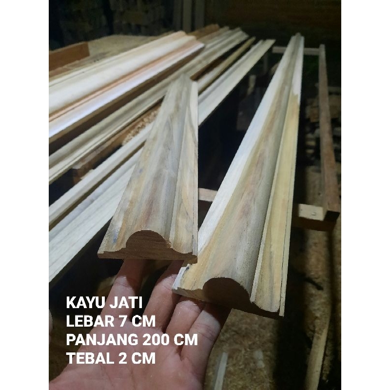 Lis Kayu Jati Tralis Jati profil Jati