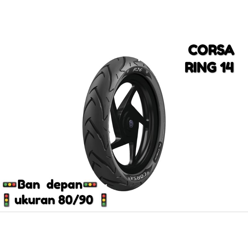 Ban tubles motor matic ring 14 merk corsa