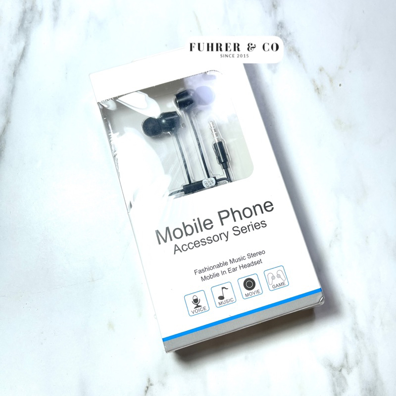 HANDFREE HEADSET HEADPHONE IN-EAR ASUS MINI PACK ZENFONE 2 3 ORIGINAL