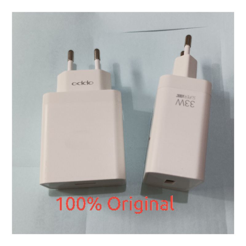 Batok Adaptor Kepala Charger Oppo 33W Fast Charging 100% Original