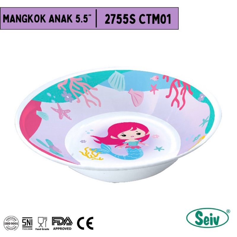 Mangkok Makan Anak  7” Melamine ONYX SEIV Karakter Anak / Mangkok Anak Gambar Lucu / Mangkok Soto ONYX SEIV