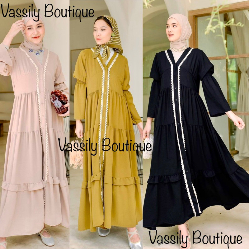 Arsha Dress by Haidee & Orlin (Black, White, Maroon, Bricks, Lime, Cream)