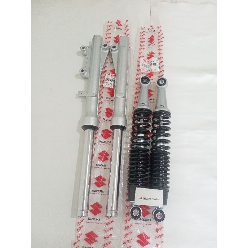 As shock tabung depan + shockbreaker belakang Suzuki smash Titan/smash new/smash old