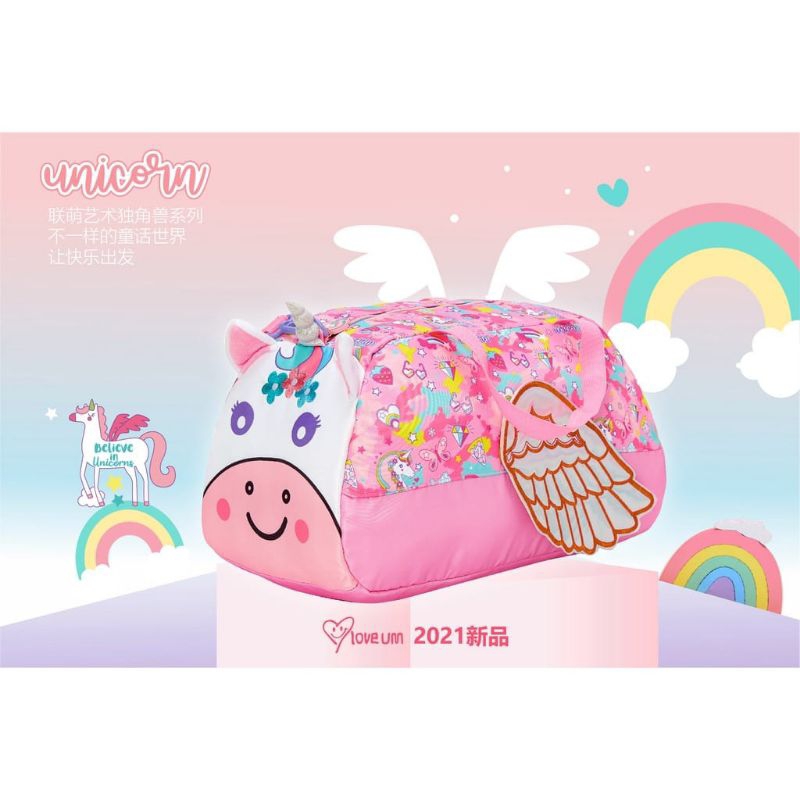 Tas traveling Besar Gym anak Dino/unicorn