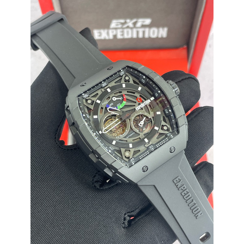 expedition e6782m karet hitam power reserve pria