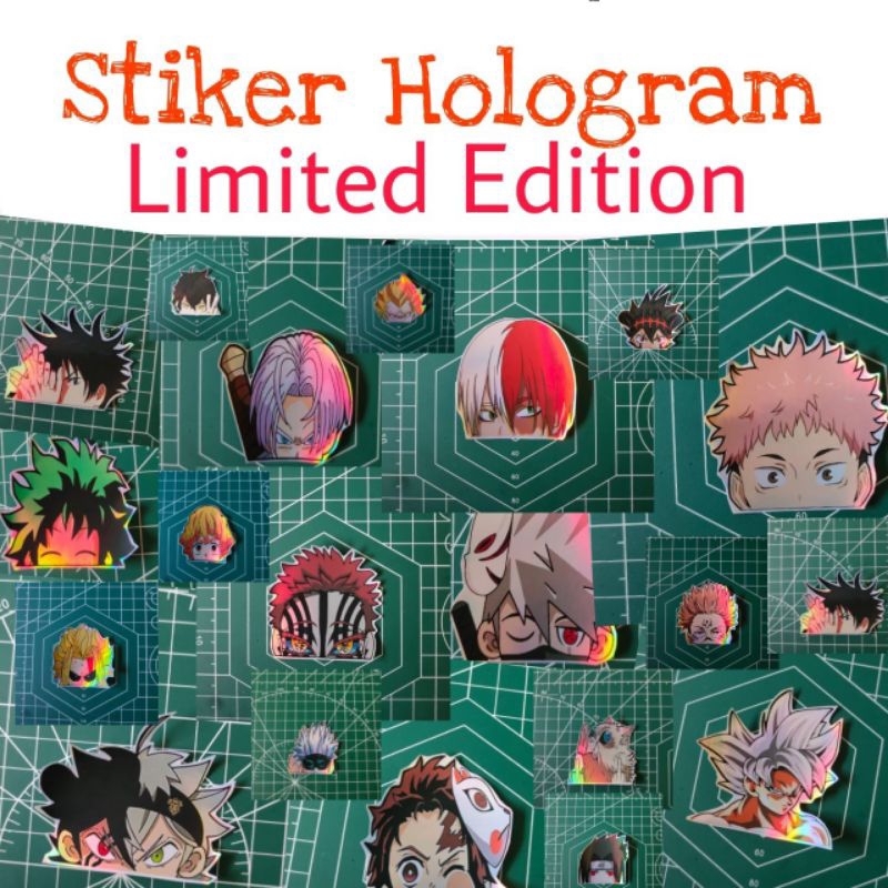 

Paket Stiker 15 pcs hologram anime racing murah berkualitas