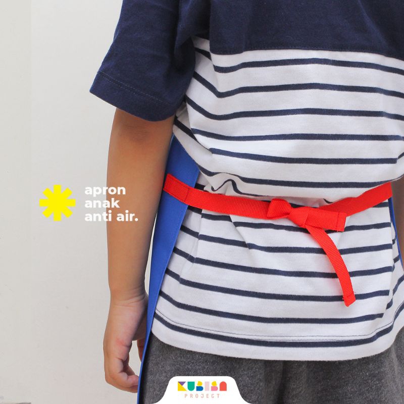 Apron / Celemek Anak Anti Air (Biru) KUBISA Project