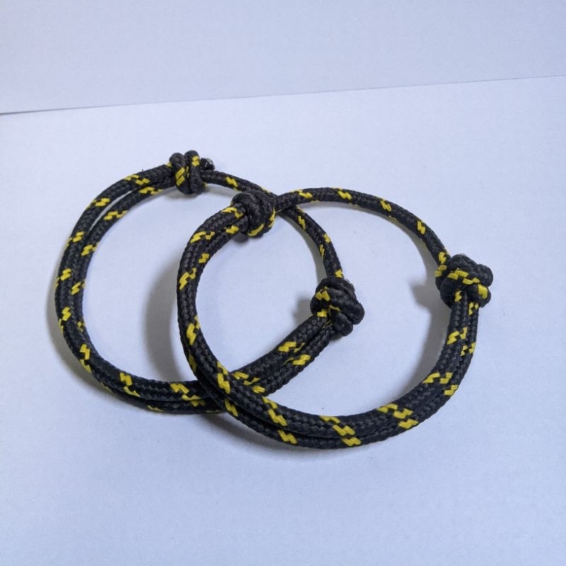 Y1403 - Gelang hitam polos pria wanita lucu (1 pcs)