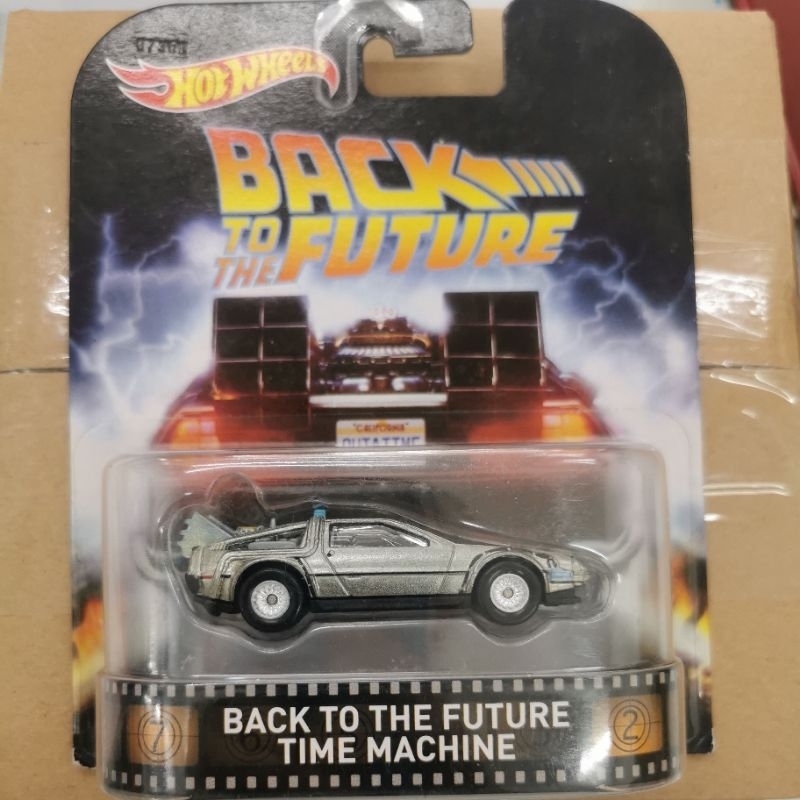 HOT WHEELS BACK TO THE FUTURE TIME MACHINE RETRO ENTERTAINMENT