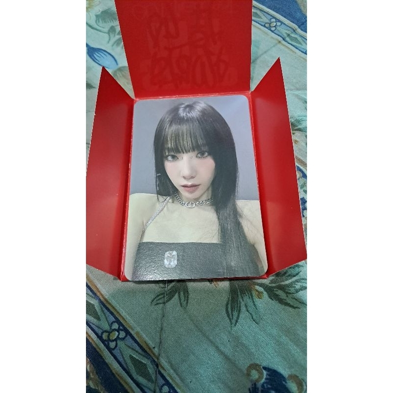 photocard taeyeon snsd got the beat smini stamp on it official pc taeyeon girls on top got smini ver