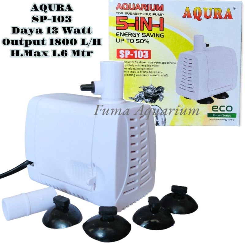 ARMADA 103A AM-103A Pompa Celup - Filter Kolam - mesin Aquarium - Hidroponik - Waterfall Low Watt - Power Head - Submersible Pump