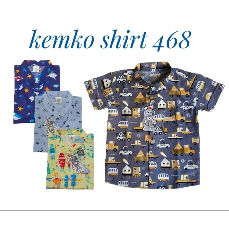kemeja anak fullprint motif 468 (1_5 Thn)