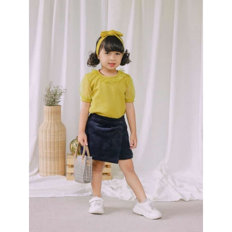 1-5 Tahun ZARA TOP Mango Knit Mix Tulle Polcadot