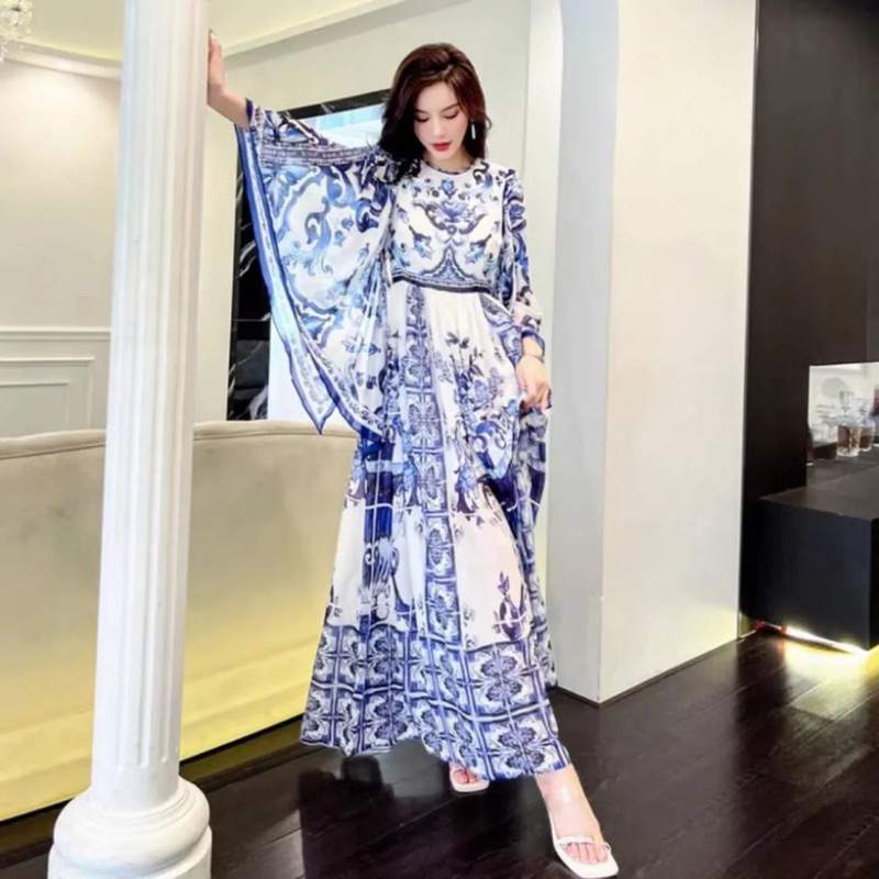 GAMIS BAJU LEBARAN MEWAH / MAXY DRESS IMPORT / FBFC LEYNNA MAXI DRESS