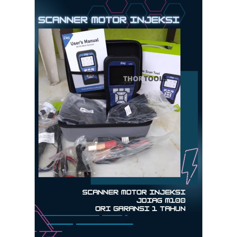 SCANNER MOTOR INJEKSI JDIAG M100 ORIGINAL