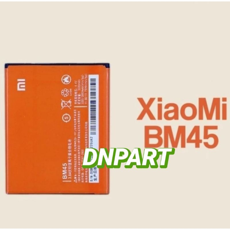 Batre batrey batrei BM45 for xiaomi redmi note 2 original