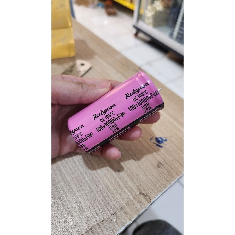 elco 10000uf 100v ruby pink org 1 , 100000/100v rubi pink org 1