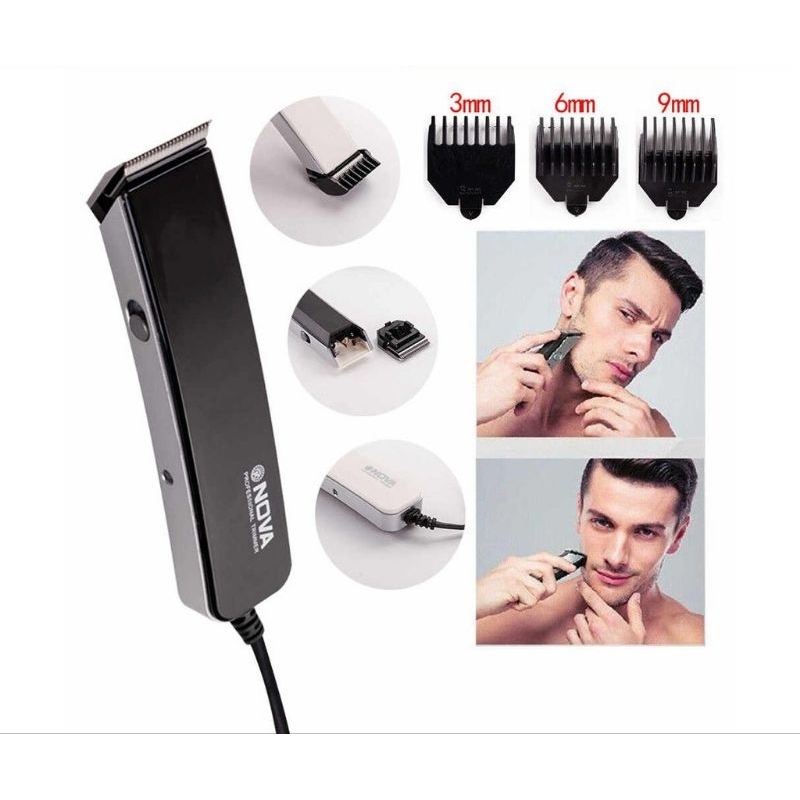 (COD) Nova Recharge Mesin Alat cukur rambut kumis jenggot
