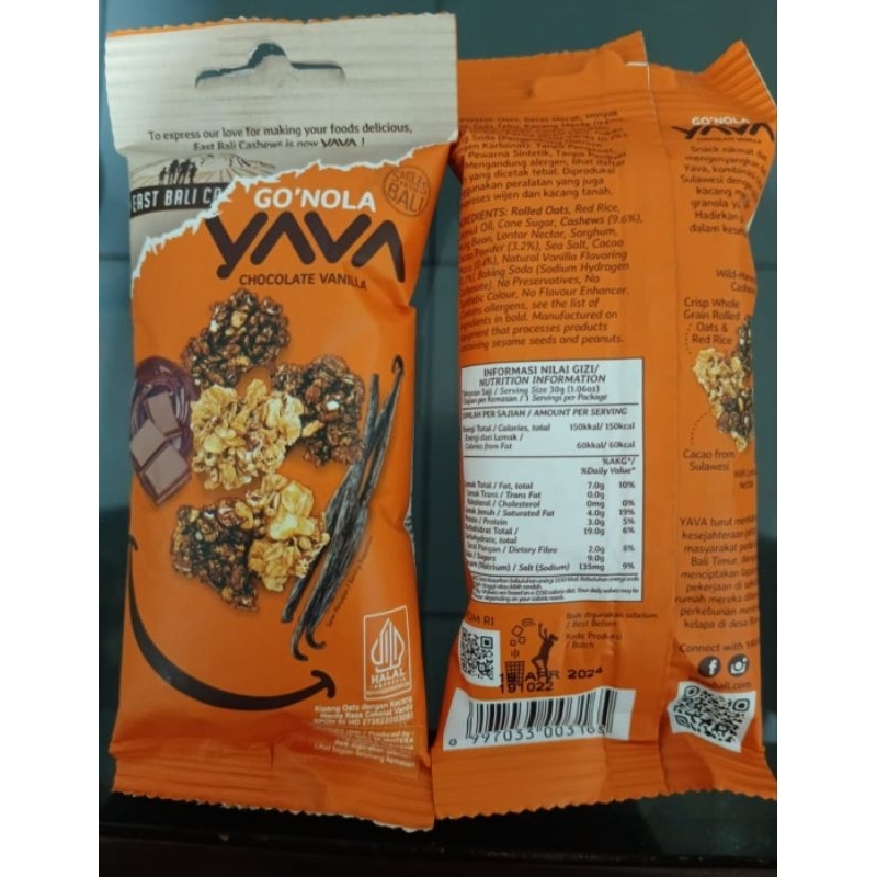 

Yava Gonola Cocolate Vanila 30gram Isi 12 pack