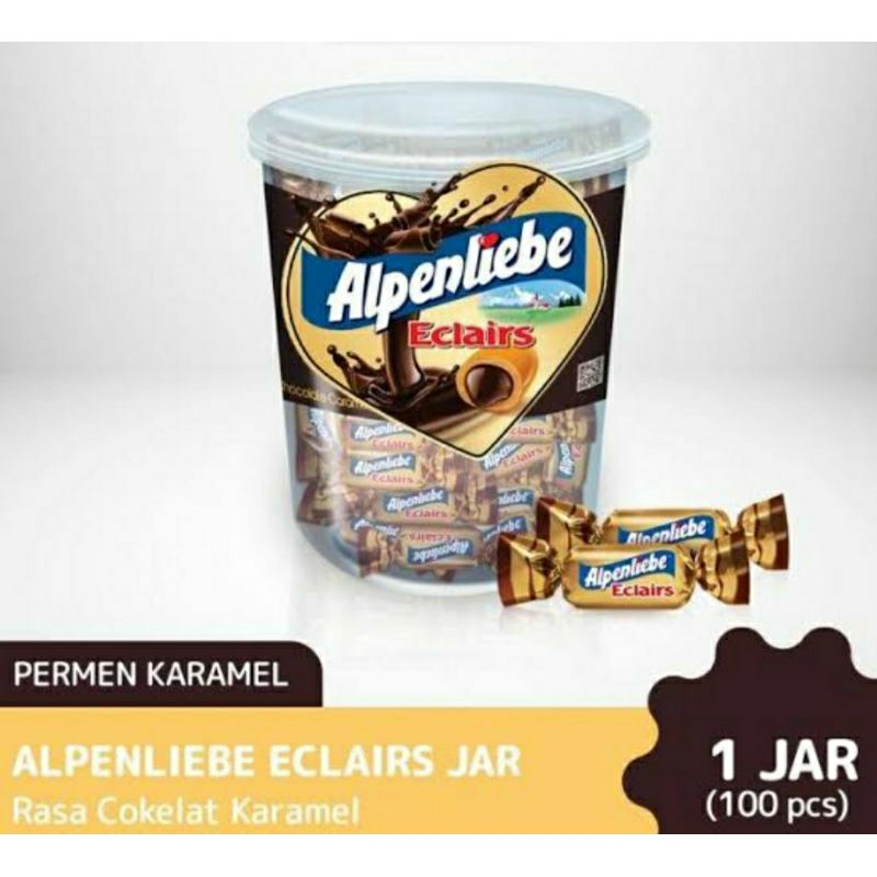 

Permen Alpenliebe Eclairs Jar 360gr Isi 100