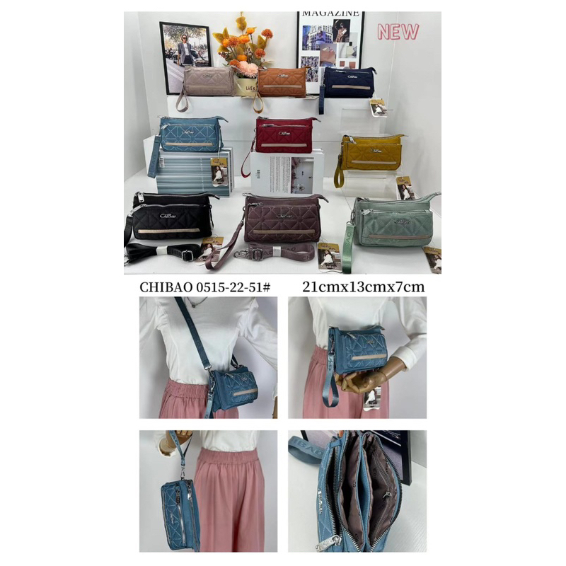 CB0515-22-51 TAS WANITA IMPORT CHIBAO 4 RUANG