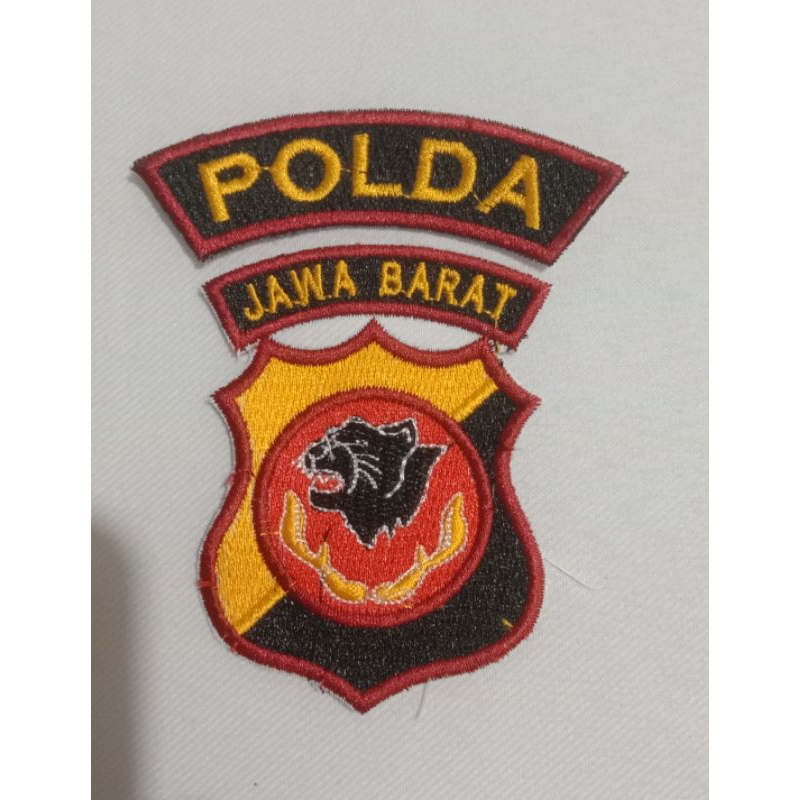 logo bordir Polda Jawa barat