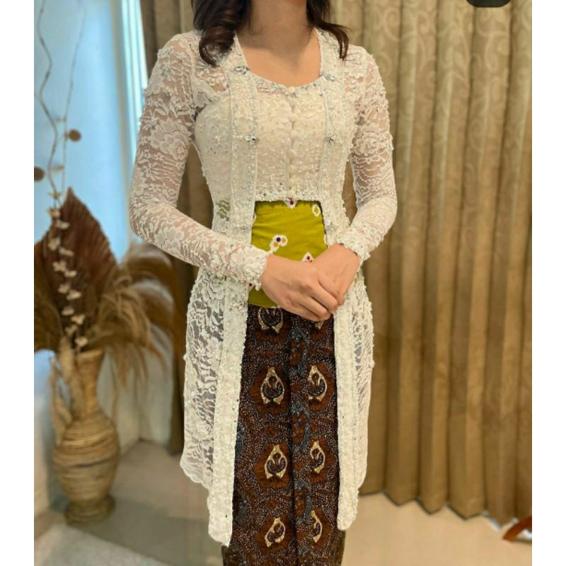 kebaya akad nikah Putih