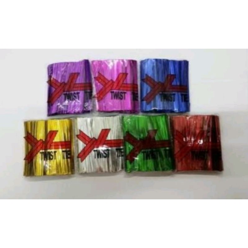 

Pita Kawat potong ikat twist tie snack Souvenir 8cm