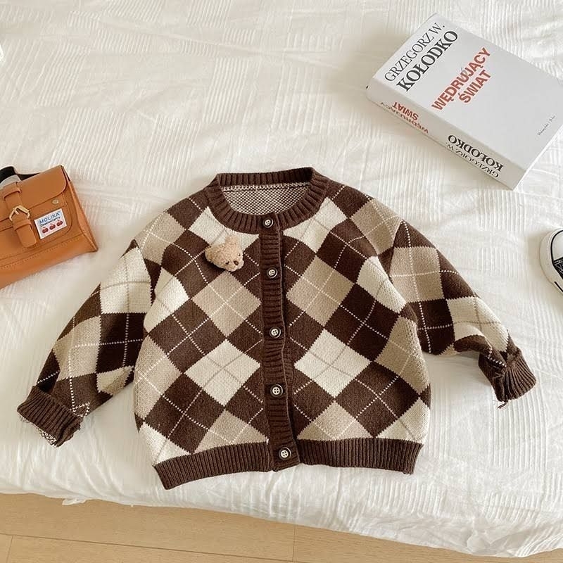 Kids Sido Brown cardy Premium