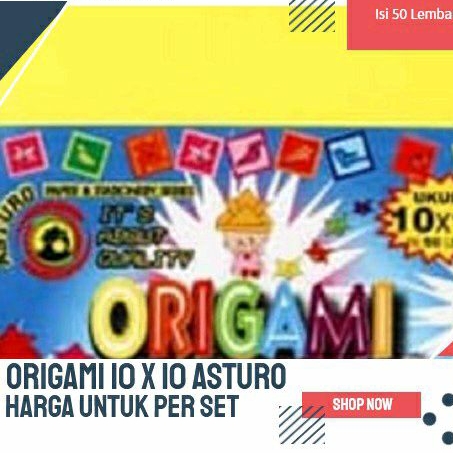 

Asturo Kertas Lipat - Origami 10x10 12x12 15x15