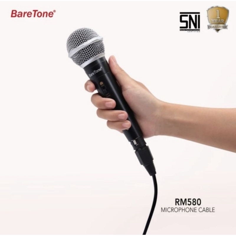 Microphone BareTone RM580 / Mic Kabel BareTone RM 580 ORIGINAL