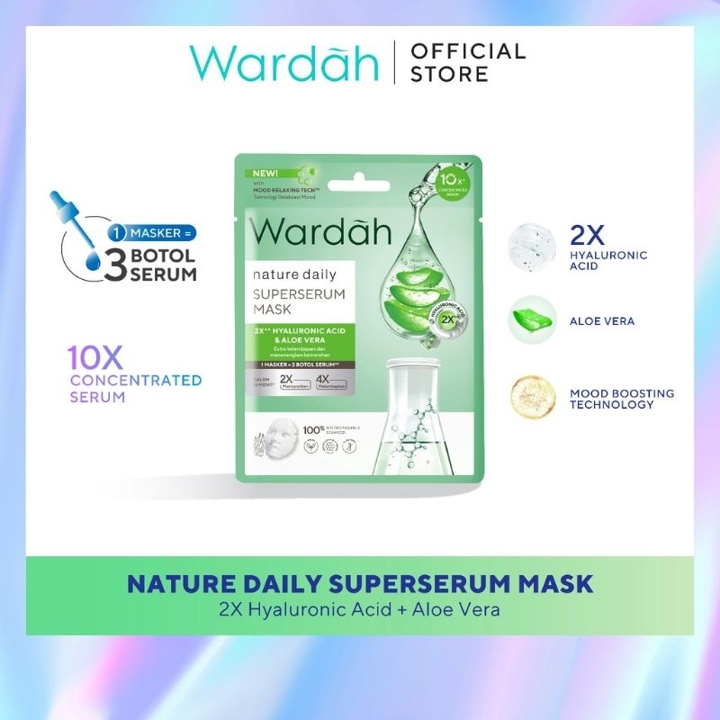 MASKER WARDAH SUPER SERUM/ WARDAH SUPER SERUM  SHEET MASK