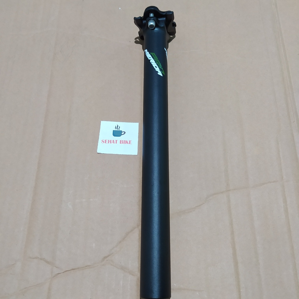Seatpost MERIDA PRO 31.6 350mm Alloy Black White Green Original Seatpost Sepeda MTB
