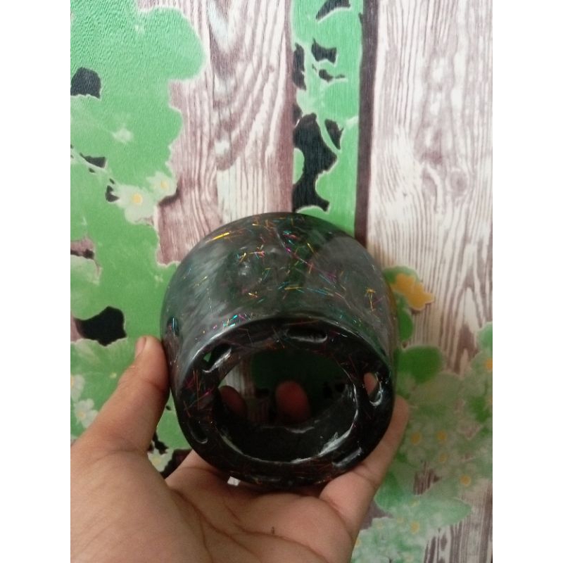 END MUFFLER CARBON KEVLAR FORGED WARNA RAINBOW